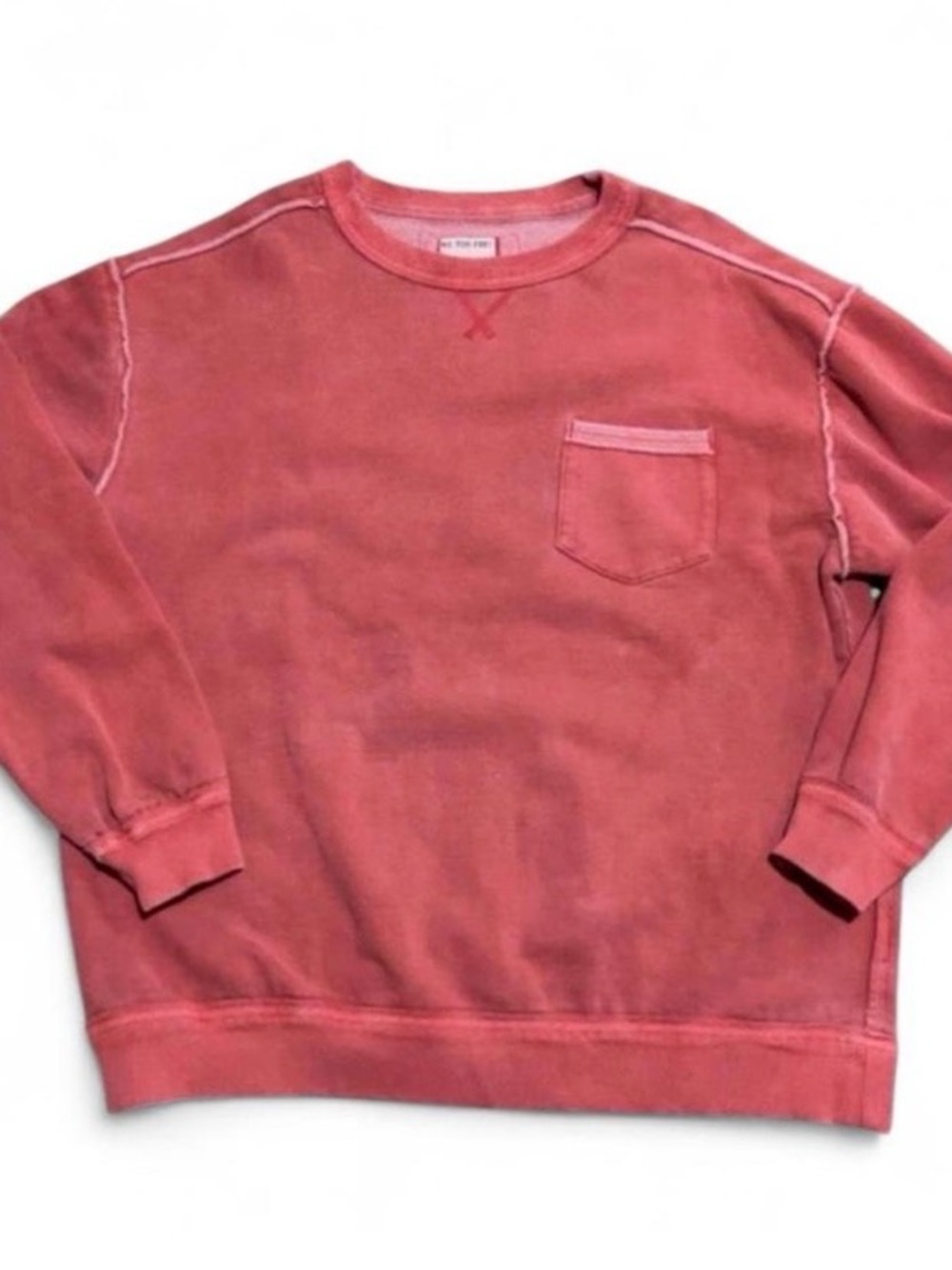 Free People Red Sweatshirt with Pockets